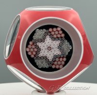 STAR SHAPED MILLEFIORI, red